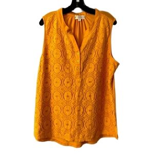 Shannon Ford, Lace Tank Top, size 1X